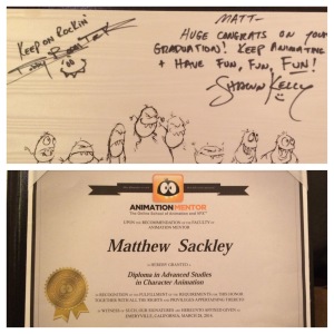 Signed Diploma by Bobby Beck and Shawn Kelly!